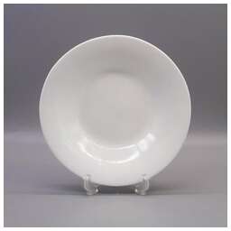 MALLONY Тарелка суповая Classica 24*3,7 см, объём: 700 мл, опаловое стекло/белая (110683)