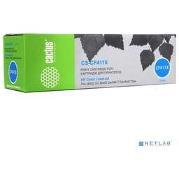 CACTUS CF411X Тонер Картридж Cactus CS-CF411X голубой для M452dn/ M452dw/M477fdn/M477fdw (5000стр.)