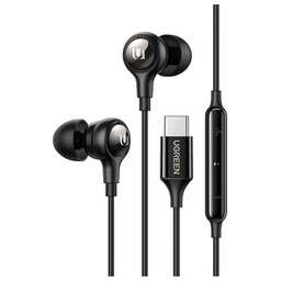 UGREEN Наушники проводные EP103 (30638) In-Ear Earphones with Type-C Connector. Цвет: черный