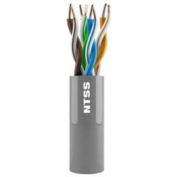 NTSS Кабель информационный -IN-UTP4-5Е-PVC-GY кат.5E UTP 4 пары 24AWG PVC внутренний 305м серый