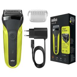 BRAUN Бритва сетчатая Series 3 300s реж.эл.:3 питан.:аккум. черный