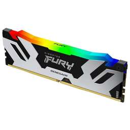 KINGSTON Модуль памяти 24GB DDR5 8000 FURY Renegade Silver RGB On-Die ECC UDIMM (Single Module) CL38-48-48 1.4V