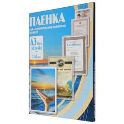 OFFICE KIT Пленка для ламинирования 80мкм A3 (100шт) глянцевая 303x426мм PLP10330