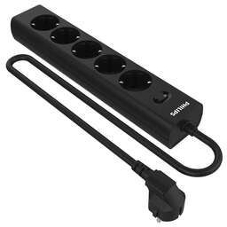 PHILIPS Сетевой фильтр CHP2155BB/51, 3м, черный