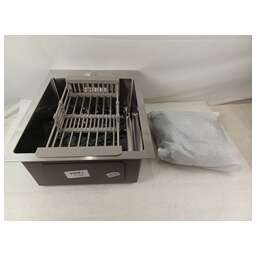 FABIA PROFI 40503 Мойка врезная 40х50см толщина 3,0х0,8 мм,глубина 200мм+ большой сифон с переливом+корзина (8749669)