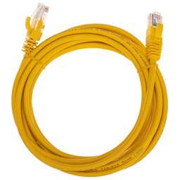 REXANT Патч-корд U/UTP, CAT 5e, RJ45-RJ45, 26AWG, LSZH, желтый, 3м