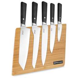 RONDELL Набор ножей кухон. Spata RD-1132 компл.:6предм. с подставкой черный подар.коробка