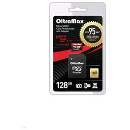 OLTRAMAX MicroSDXC 128GB Class 10 UHS-1 PREMIUM (U3) + адаптер (SD 95 MB/s) [OM128GCSDXC10UHS-1-PrU3]