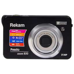 REKAM Фотоаппарат Presto zoom 850 bl черный 21Mpix 2.7" 1080p SDHC/MMC CMOS IS el/Li-Ion