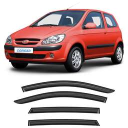 CORSAR Дефлекторы CORSAR Hyundai Getz 02-11 хетчбек, нак., 4шт DEF00518