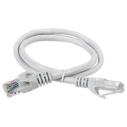 ITK Патч-корд PC01-C5EU-1M5 UTP RJ-45 вил.-вилка RJ-45 кат.5E 1.5м серый ПВХ (уп.:1шт)