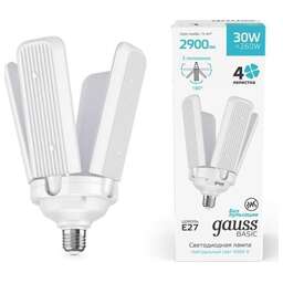 GAUSS Лампа светодиодная Elementary 11Вт цок.:GX53 таблетка 220B 4100K св.свеч.бел.нейт. Tablet (упак.:1шт) (83821)