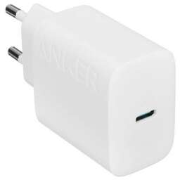 ANKER Сетевое зарядное устройство 312, USB-C, USB-C, 20Вт, 3A, белый [b2347g21]