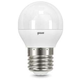 GAUSS Лампа LED E27, шар, 7Вт, одна шт. [105102207-s]