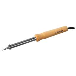 STAYER MAXTerm, 60 Вт, клин, электропаяльник с деревянной рукояткой (55310-60)