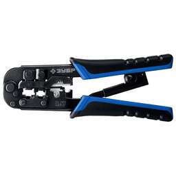 ЗУБР RJ7, (RJ45, RJ11, RJ12), 203 мм, универсальный кримпер, Профессионал(22650)
