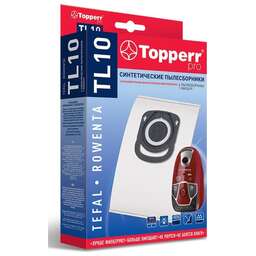 TOPPERR 1428 TL10 Пылесборник синтетический для пылесоса Tefal, Rowenta (ZR200540,.720,.940) 4 шт.в ед.