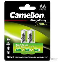 CAMELION (15036) Always Ready AA-2700mAh Ni-Mh BL-2