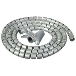 BURO Кабельный органайзер BHP CG22S Spiral Hose 20x2000mm Silver