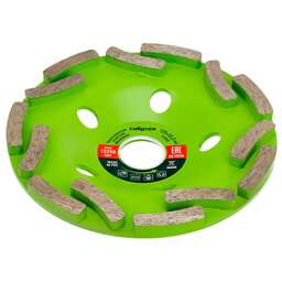 СИБРТЕХ Чашка алмазная зачистная 125мм, Двухрядная//