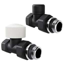 ROYAL THERMO Набор термостатический прямой Design 1/2"М30х1,5 (Черный)