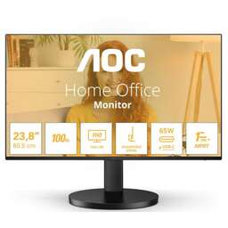 AOC Монитор 23.8" 24B3CF2 black (IPS, 1920x1080, 178°/178°, 250cd/m2, 1300:1 (20M:1), 1/4ms, 100Hz, HAS, HDMI, USB-C, USB HUB) (24B3CF2)