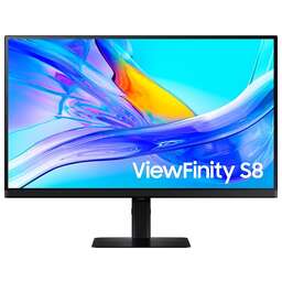 SAMSUNG Монитор 27" S27D804UAI, 16:9, IPS, UHD, 5ms, 350cd, 60Hz, HDMI, DP, USB, USB-C, LAN, HAS