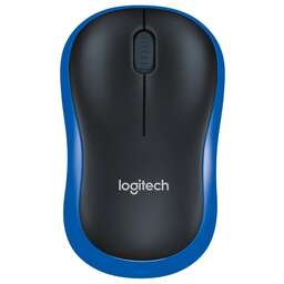 LOGITECH Мышь M185, оптическая, беспроводная, USB, черный и синий 910-002632