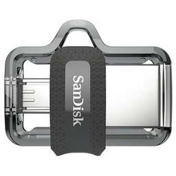 SanDisk Флеш-накопитель SanDisk 128 МБ Ultra Dual Drive m3.0 разъем Micro B, USB-A. Цвет: серый
