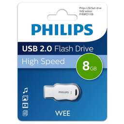 PHILIPS WEE 2.0 8Gb серебристый (FM08FD110B/97)