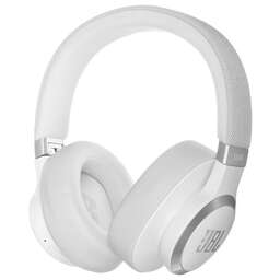 JBL Гарнитура накладные Live 770NC белый беспроводные bluetooth оголовье ( LIVE770NCWHT)