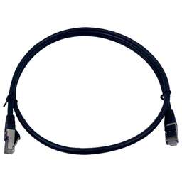 BURO Патч-корд BU-7-1M STP 4 пары cat.7 CCA molded 1м черный RJ-45 (m)-RJ-45 (m)