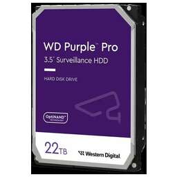 WESTERN DIGITAL Жесткий диск SATA 22TB 6GB/S 512MB PURPLE PRO WD221PURP WDC