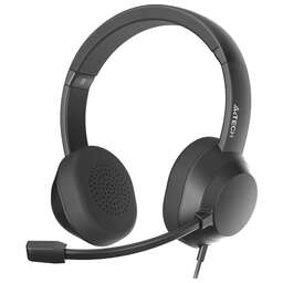 A4TECH Гарнитура Fstyler FH150U, для компьютера, накладные, проводные, черный [fh150u black]