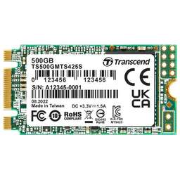 TRANSCEND SSD накопитель 425S TS500GMTS425S 500ГБ, M.2 2242, SATA III, M.2