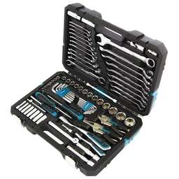 GROSS Набор инструментов, 1/4", 1/2", CrV, 120 зубьев, 78 предметов 14148