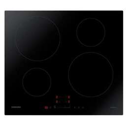 SAMSUNG Индукционная варочная поверхность NZ64H37070K/WT, конфорок: 4 шт., стеклокерамика, независимая, черный