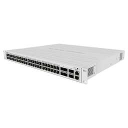 MIKROTIK Коммутатор CRS354-48P-4S+2Q+RM Cloud Router Switch 354-48P-4S+2Q+RM with 48 x Gigabit RJ45 LAN (all PoE-out), 4 x 10G SFP+ cages, 2 x 40G QSFP+ cages, RouterOS L5, 1U rackmount enclosure, 750W PSU (002273)