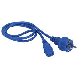 LANMASTER Шнур питания LAN-PP13/SH-2.0-BL C13-Schuko проводник.:3x0.75мм2 2м 220В 10А синий