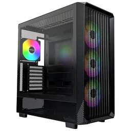 MONTECH Корпус X5 черный без БП ATX 8x120mm 2x140mm 1xUSB2.0 1xUSB3.0 audio bott PSU