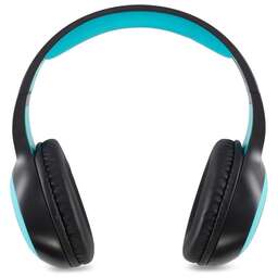 DIGMA Гарнитура накладные BT-15 черный/голубой беспроводные bluetooth оголовье (BT-15BLB)