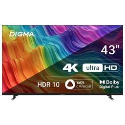 DIGMA DM-LED43UBB33 UHD SMART Яндекс