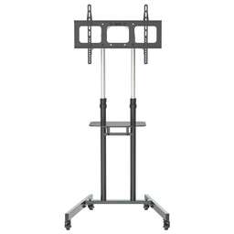 CACTUS Стойка для телевизора CS-ST04H, 37-70", напольный, мобильный, черный