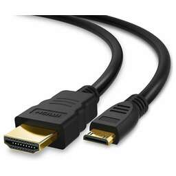 PREMIER Кабель-переходник аудио-видео 5-845, mini-HDMI (m) - HDMI (m), 2м, GOLD, черный [5-845 2.0]