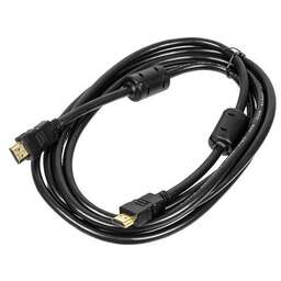 NINGBO Кабель аудио-видео HDMI (m) - HDMI (m), ver 1.4, 3м, GOLD, ф/фильтр, черный [hdmi-3m-mg(ver1.4)]
