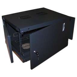 LANMASTER Шкаф коммутационный (TWT-CBWNM-12U-6X6-BK) настенный 12U 600x600мм пер.дв.металл черный