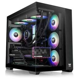 THERMALTAKE Корпус ATX View 380 TG ARGB, Midi-Tower, без БП, черный [ca-1z2-00m1wn-00]