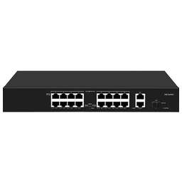 FALCON EYE Коммутатор FE-16FPG2S1 00-00330354 (L2) 16x100Мбит/с 2x1Гбит/с 1xКомбо(1000BASE-T/SFP) 16PoE 300W неуправляемый