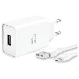 AKSBERRY (6900221570013) T40 1USB 24A + MicroUSB (белый)