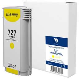 NV PRINT Струйный картридж 727 (NV-B3P21A) Yellow для HP DesignJet T920/T930/T1500/T1530/T2500/T2530 (130 мл) совместимый